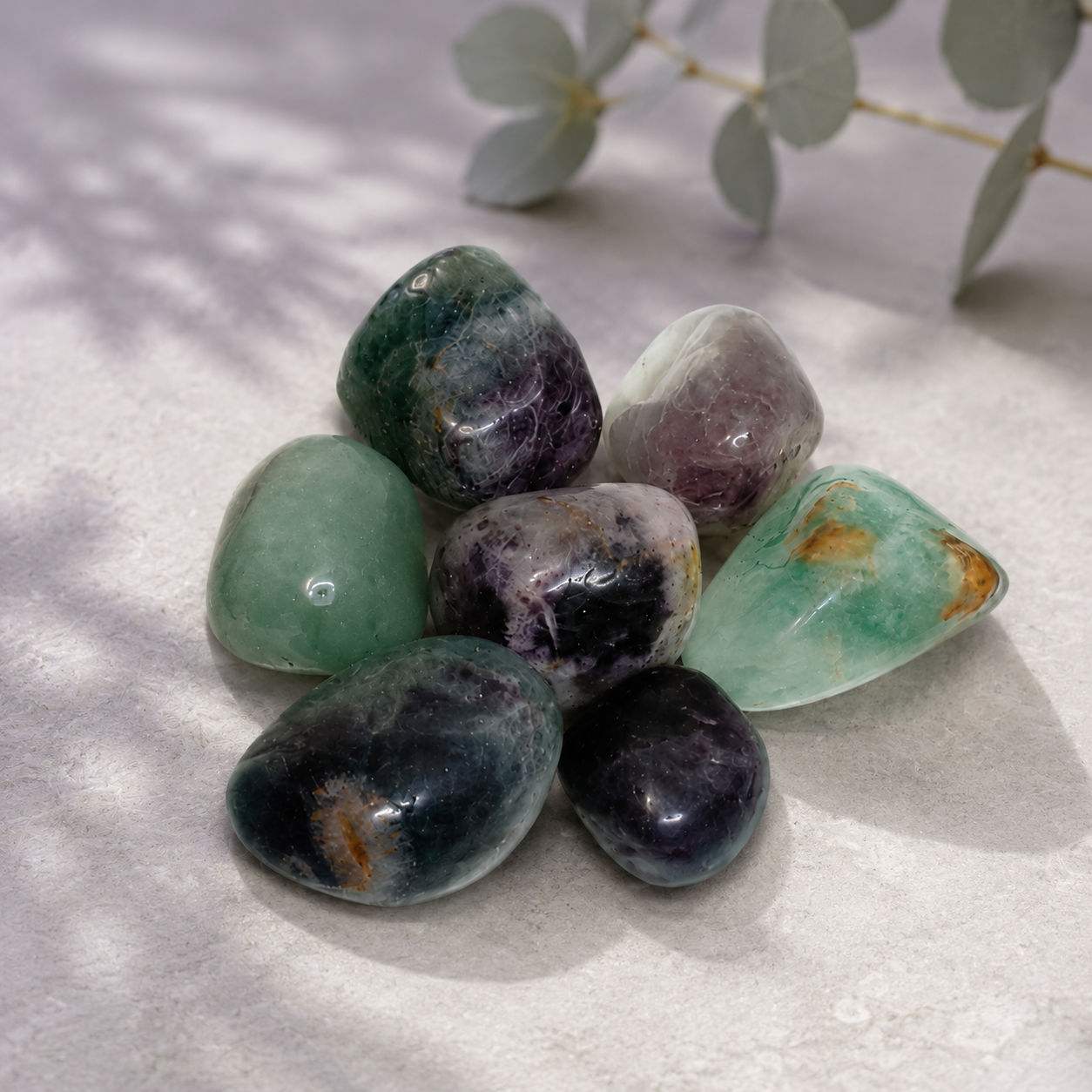 Multi Fluorite Tumble - 100gm