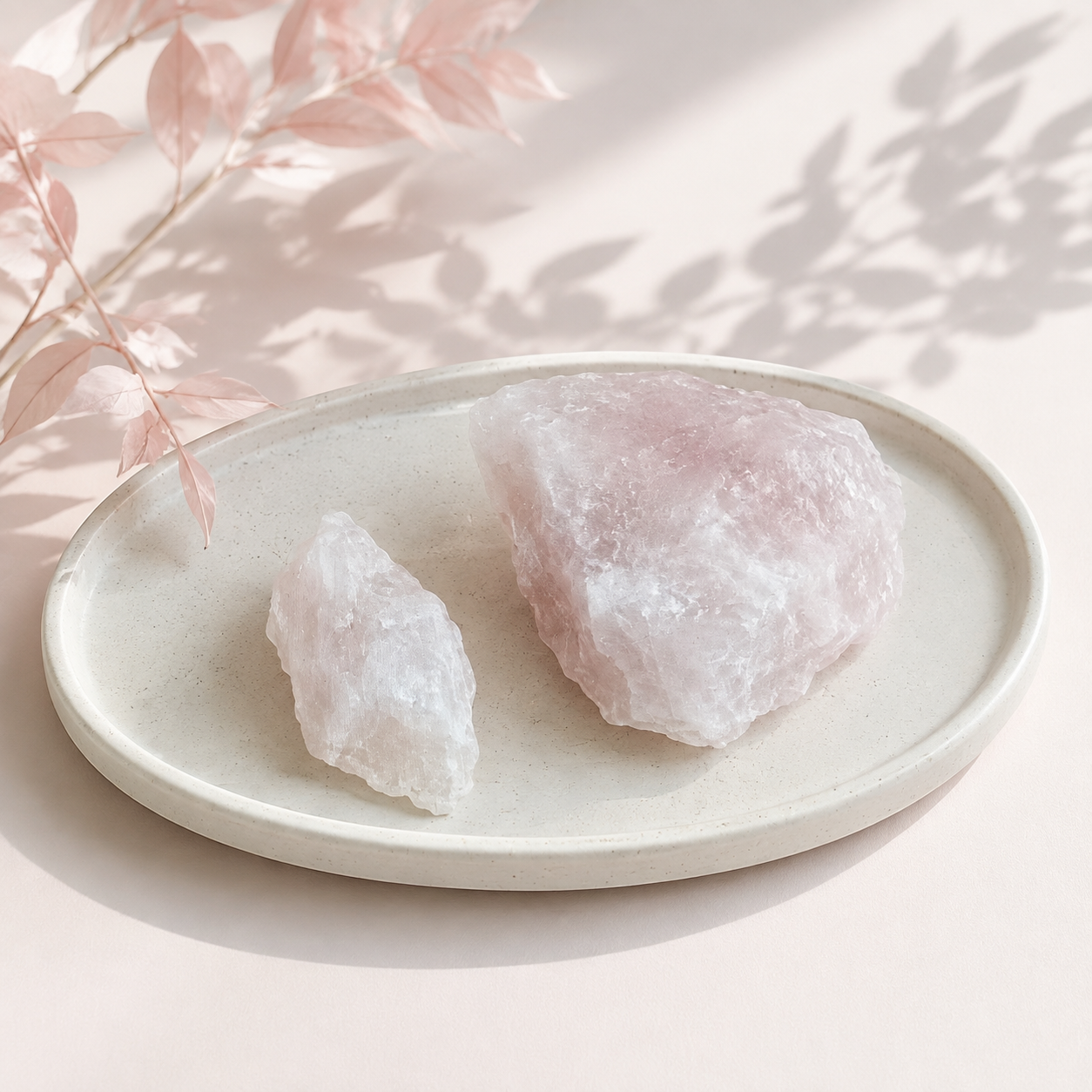 Natural Rose Quartz Stone - 100 gm