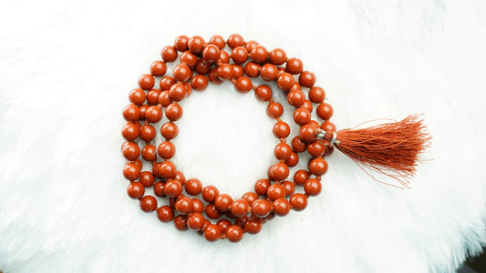 Red Jasper Japa Mala – The Mala of Strength, Stability & Grounding
