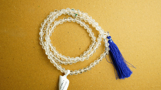 Sphatik Mala diamond cut – The Mala of Clarity, Peace & Divine Energy