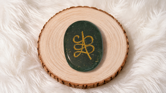 Green Jade Zibu Coin