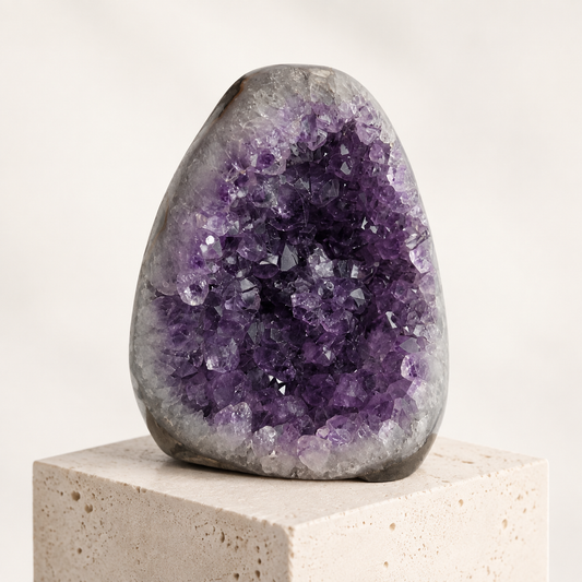 Premium Brazilian Amethyst Geode - 775 gm