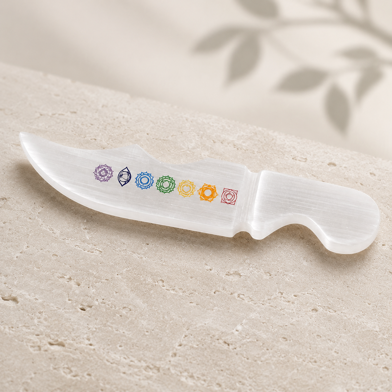 Selenite Chakra Energy Wand – For Aura Cleansing & Protection