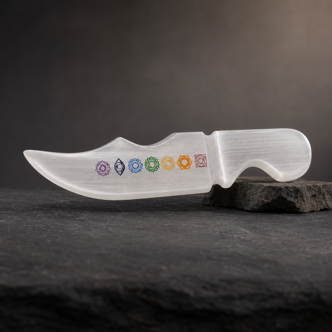 Selenite Chakra Energy Wand – For Aura Cleansing & Protection