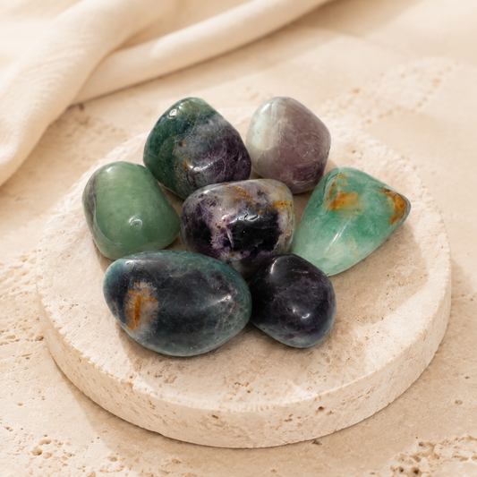 Multi Fluorite Tumble - 100gm