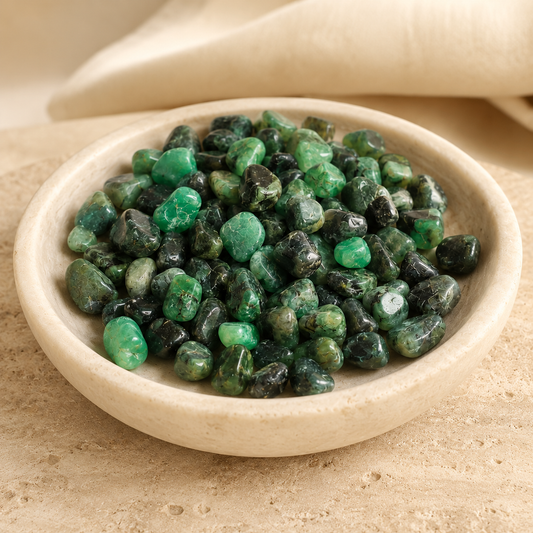 Natural Emerald Tumble - 100gm
