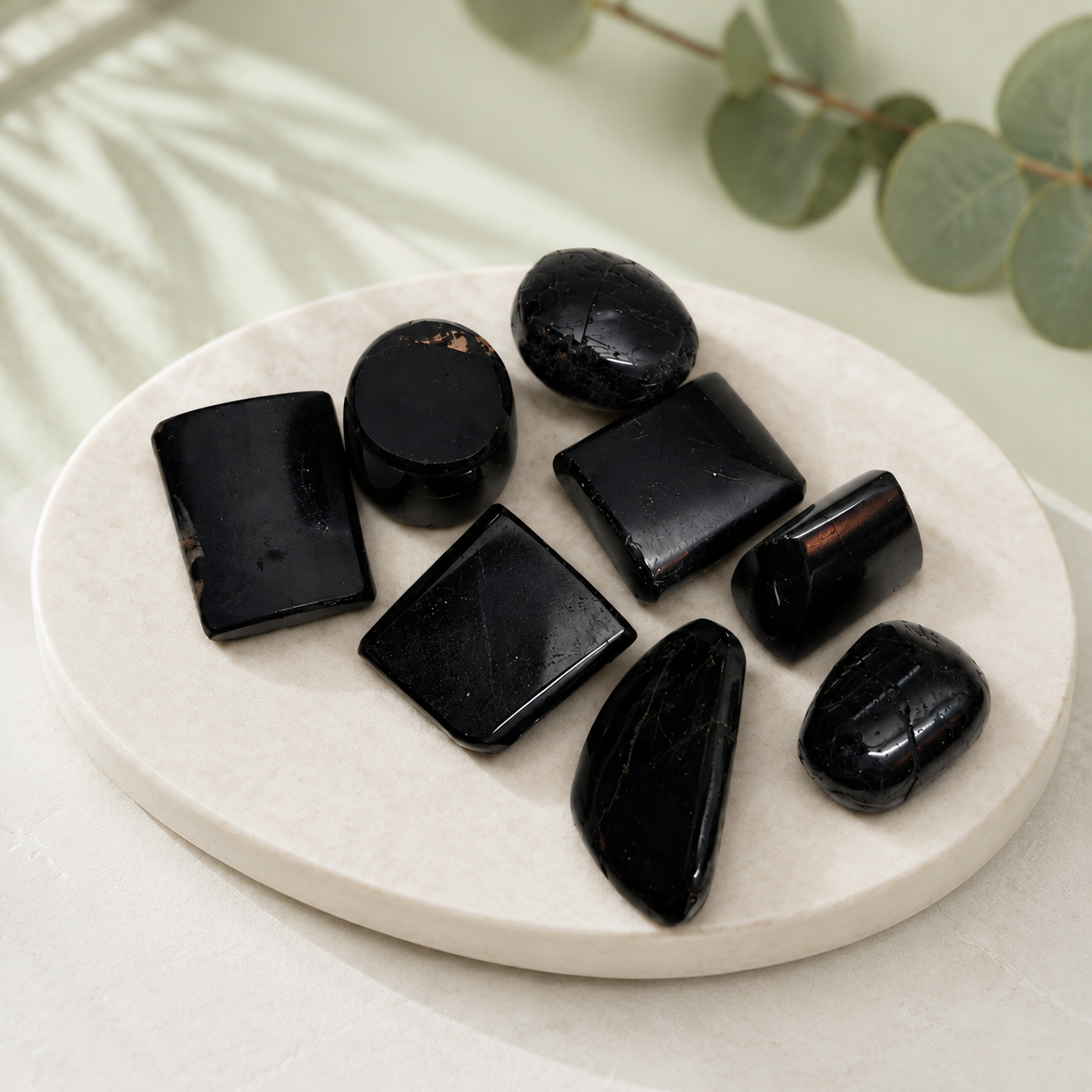 Black Tourmaline Tumble - 100gm