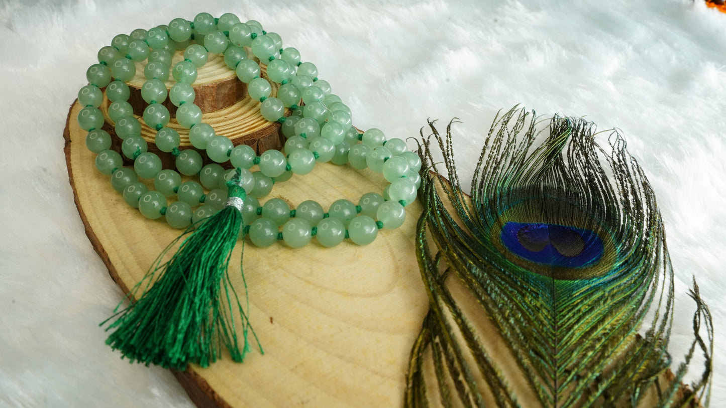 Green Aventurine Jap Mala – The Mala of Abundance, Growth & Good Luck