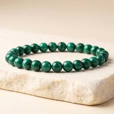 Natural Melachite Bracelet - 6mm