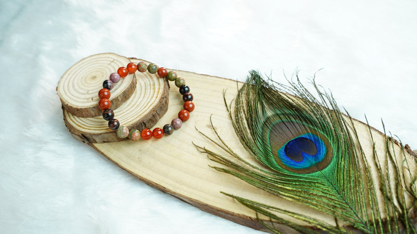 Numerology No. 9 – Courage, Energy & Passion Bracelet
