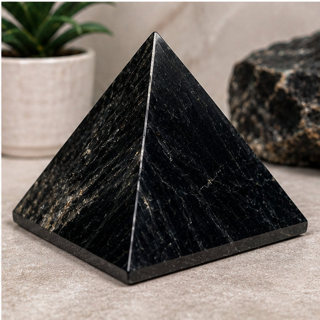 Black Tourmaline pyramid